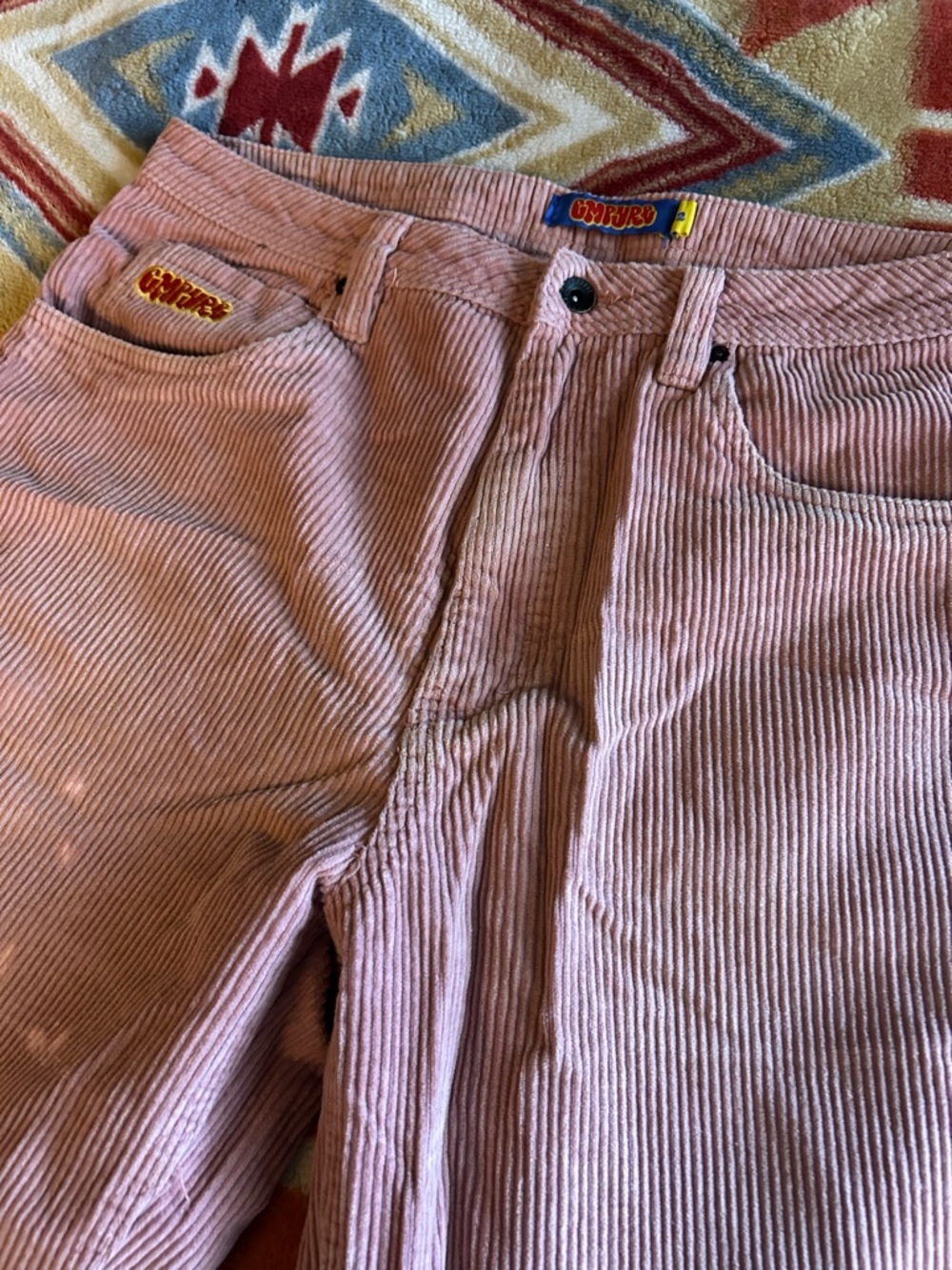 Empyre Pink Corduroy Waistband Pants - Picture 3 of 6